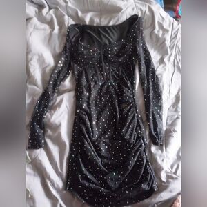 Sm/Md black sparkly cocktail dress